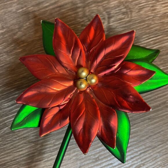 Christmas Poinsettia Candle Snuffer - Picture 1 of 12